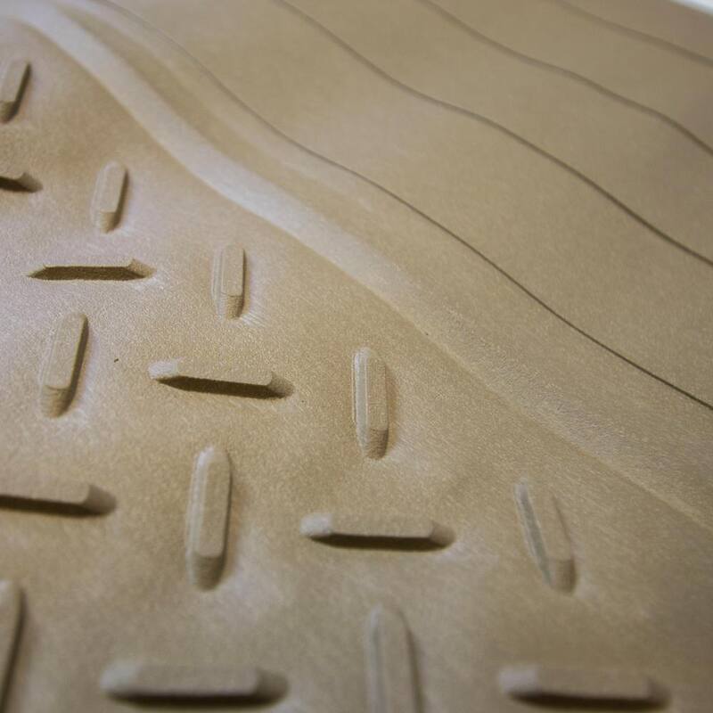FH Group 47 in. x 32 in. Premium Heavy-Duty Trim to Fit Vinyl Cargo Mat - DMF16401BEIGE