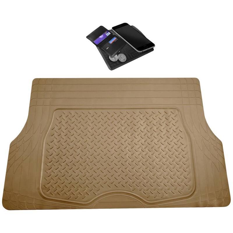 FH Group 47 in. x 32 in. Premium Heavy-Duty Trim to Fit Vinyl Cargo Mat - DMF16401BEIGE