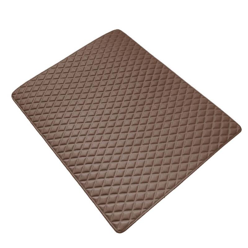 FH Group Deluxe Heavy-Duty Faux Leather Diamond Pattern Multi-Purpose Cargo Liner - DMF16501BROWN46