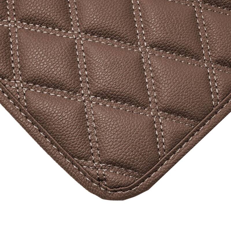 FH Group Deluxe Heavy-Duty Faux Leather Diamond Pattern Multi-Purpose Cargo Liner - DMF16501BROWN46
