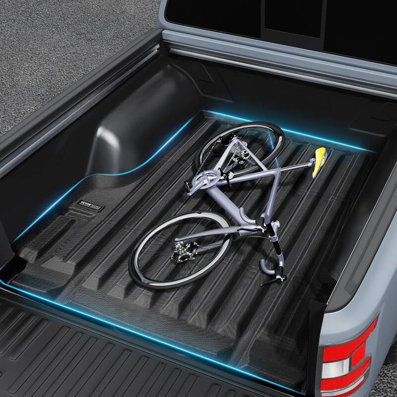 VEVOR Truck Bed Mat,Compatible with Nissan Frontier,TPE Truck Bed Liner Mat Fits for 5 ft. Bed,Thick and Heavy-Duty - TPEKCCCDTPERAC64QV0