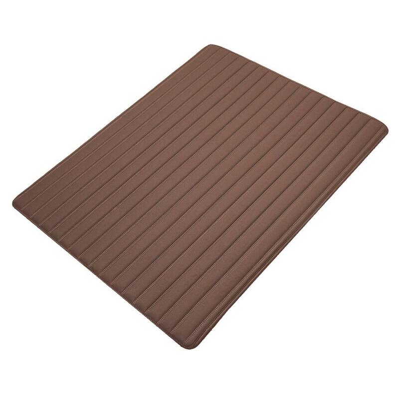 FH Group Deluxe Heavy-Duty Faux Leather Flat Stripe Multi-Purpose Cargo Liner - DMF16500BROWN46