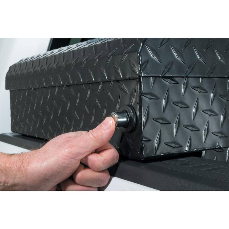 Husky 71.36 in. Matte Black Aluminum Full Size Crossbed Truck Tool Box - 102100-53-01