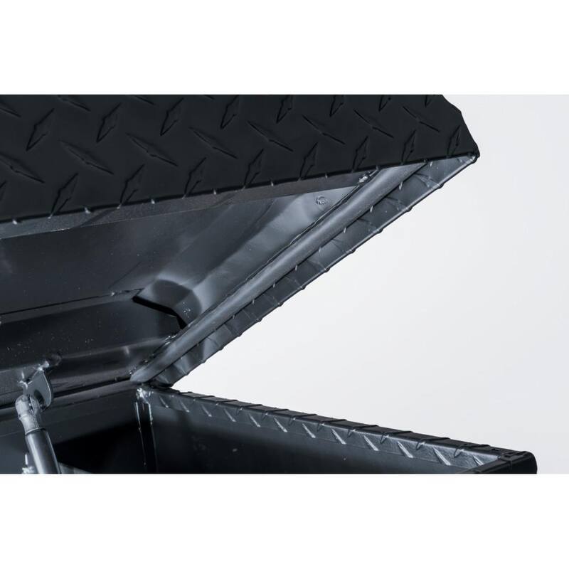 Husky 71.36 in. Matte Black Aluminum Full Size Crossbed Truck Tool Box - 102100-53-01