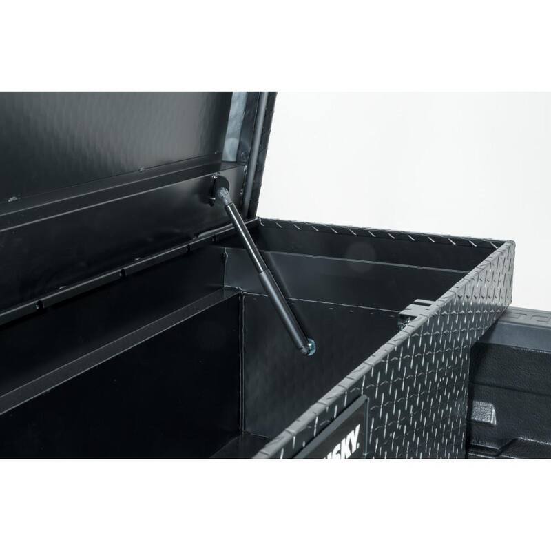 Husky 71.36 in. Matte Black Aluminum Full Size Crossbed Truck Tool Box - 102100-53-01