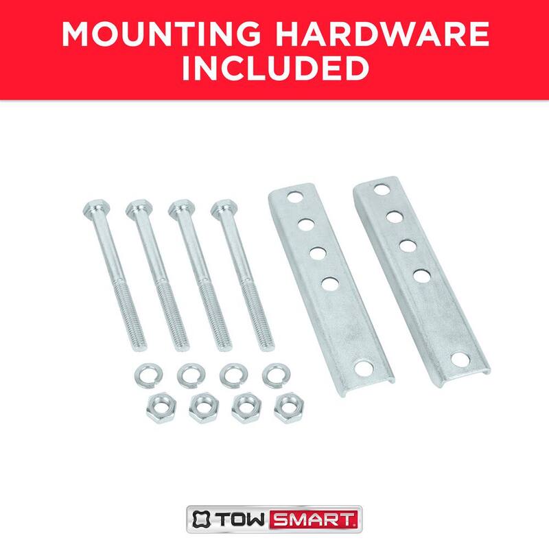 TowSmart 1,000 lbs. Capacity 10 in. Lift Side Wind Swing Down Bolt On Trailer Jack - 7286