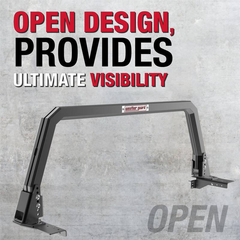Weather Guard Model 11902- 52-01 Open Frame Aluminum Headache Rack - 11902-52-01