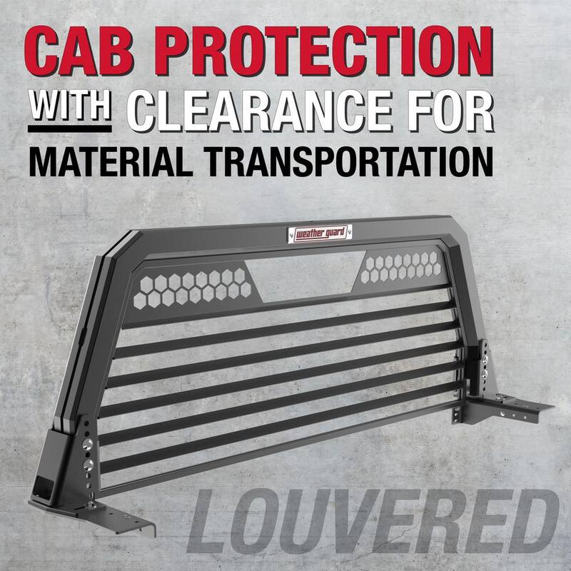 Weather Guard Model 11904- 52-01 Louvered Aluminum Headache Rack - 11904-52-01
