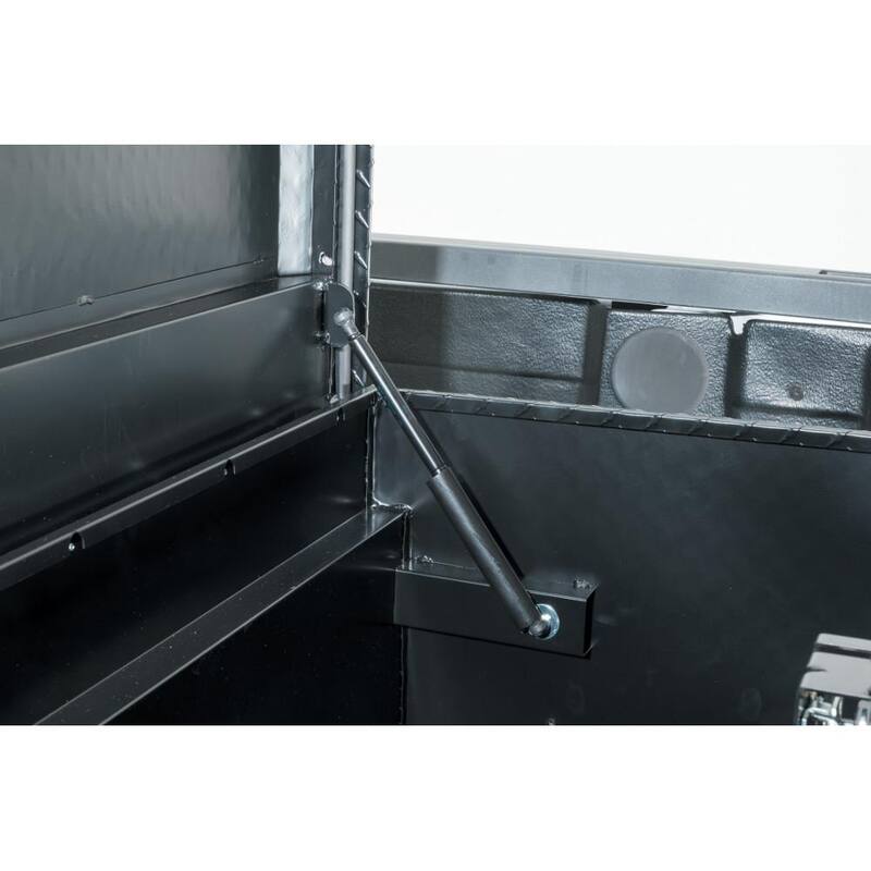 Husky 40.8 in. Matte Black Aluminum Full Size Chest Truck Tool Box - 102400-53-01