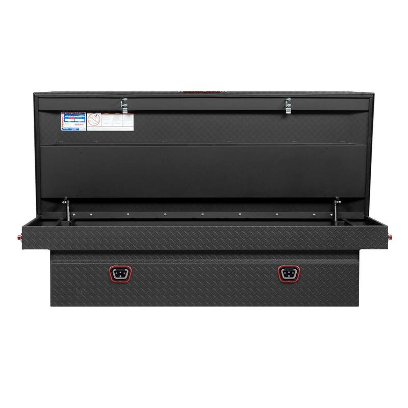 Weather Guard 72 in. Matte Black Aluminum Full Size Crossover Truck Tool Box - 117-52-04