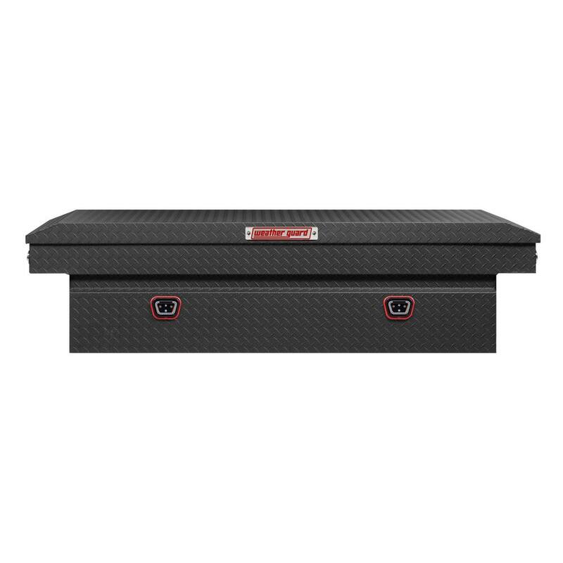 Weather Guard 72 in. Matte Black Aluminum Full Size Crossover Truck Tool Box - 117-52-04