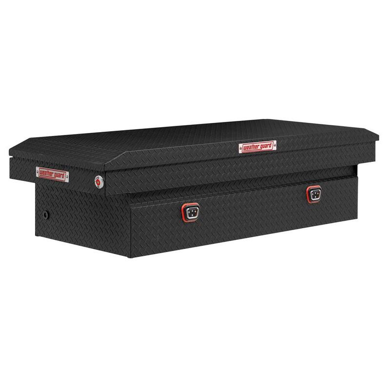 Weather Guard 72 in. Matte Black Aluminum Full Size Crossover Truck Tool Box - 117-52-04