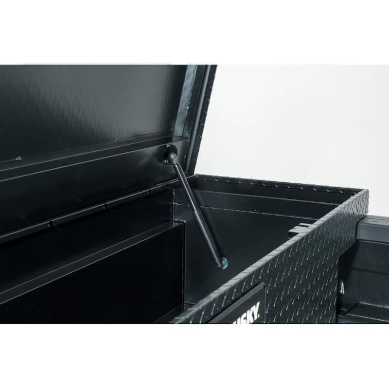 Husky 71.36 in. Matte Black Aluminum Full Size Crossbed Truck Tool Box - 102101-53-01