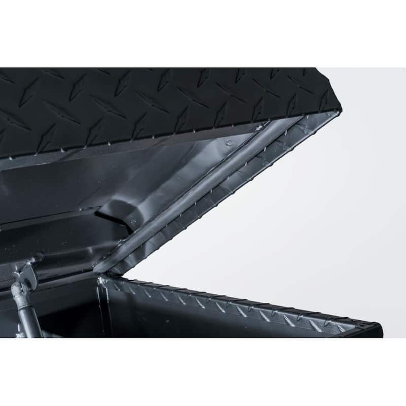 Husky 71.36 in. Matte Black Aluminum Full Size Crossbed Truck Tool Box - 102101-53-01
