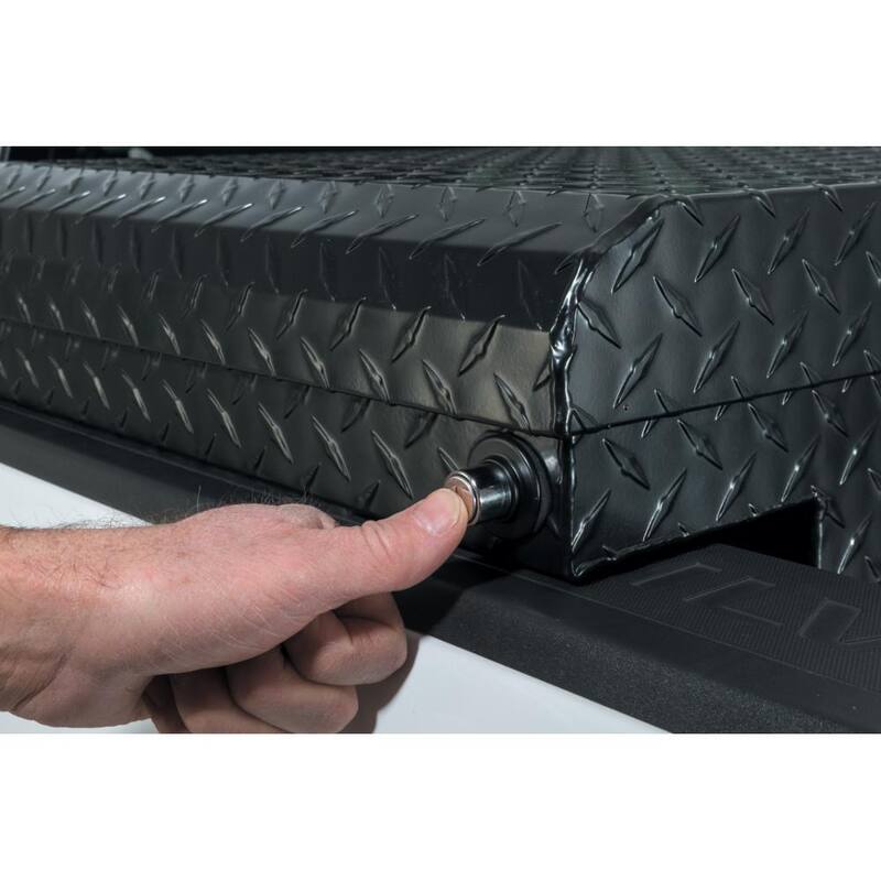 Husky 71.36 in. Matte Black Aluminum Full Size Crossbed Truck Tool Box - 102101-53-01