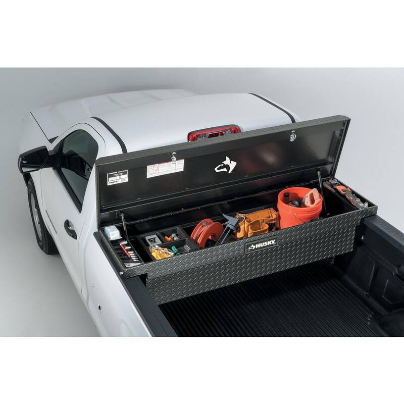Husky 71 in. Graphite Aluminum Full Size Low Profile Crossover Truck Tool Box - 102101-65-01