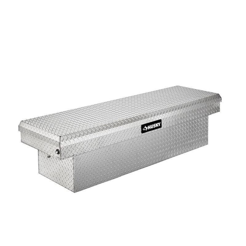 Husky 71.36 in. Diamond Plate Aluminum Full Size Crossbed Truck Tool Box - 102100-9-01