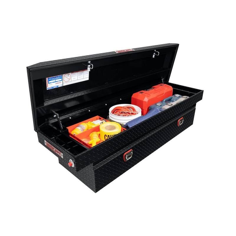 Weather Guard 72 in. Gloss Black Aluminum Full Size Crossover Truck Tool Box - 127-5-04
