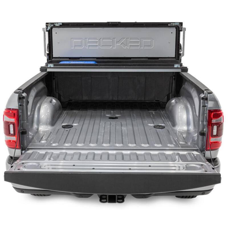 DECKED 72.54 in. Matte Black HDP Full-Size Crossover Pickup Truck Tool Box with 20 in. Deep Tub, Lifetime Warranty - TBFD