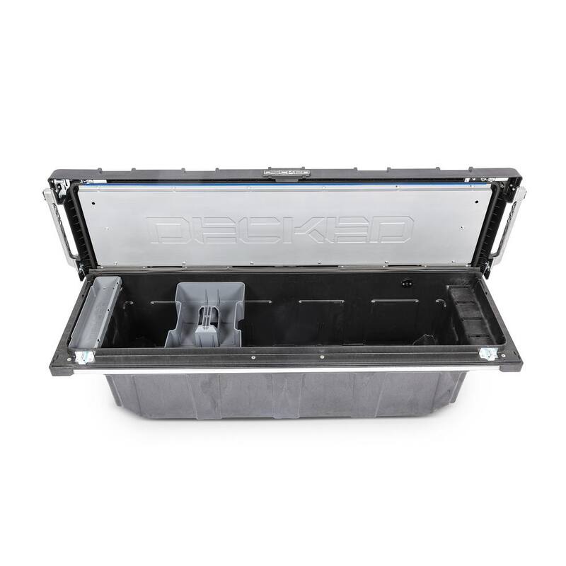 DECKED 72.54 in. Matte Black HDP Full-Size Crossover Pickup Truck Tool Box with 20 in. Deep Tub, Lifetime Warranty - TBFD
