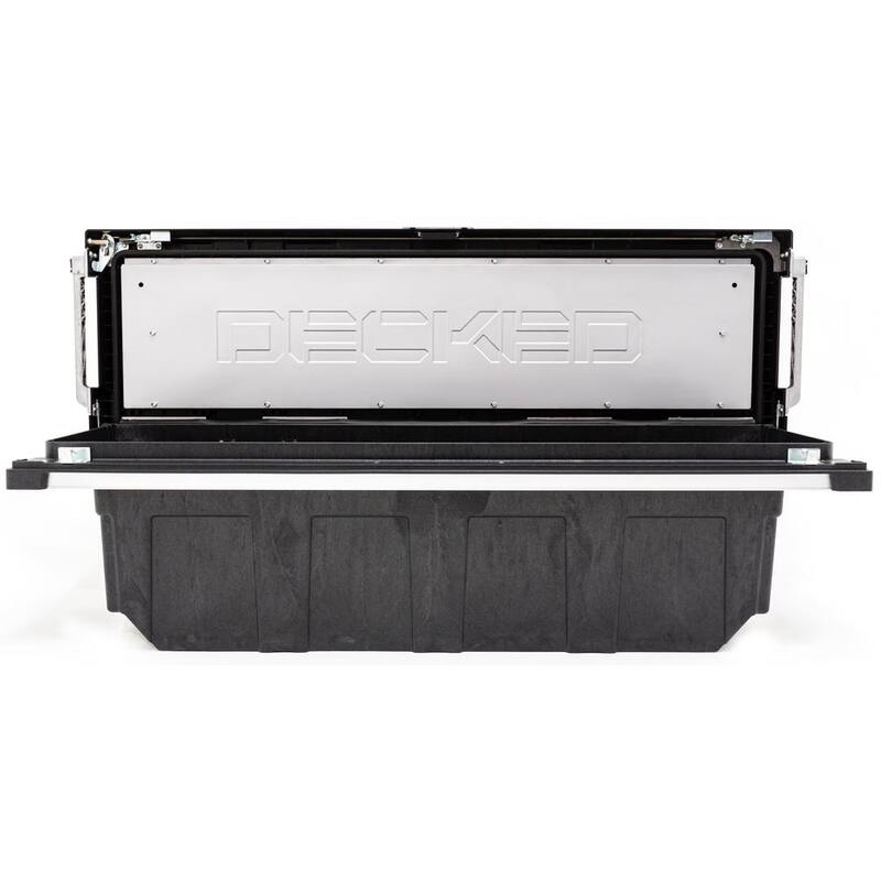 DECKED 72.54 in. Matte Black HDP Full-Size Crossover Pickup Truck Tool Box with 20 in. Deep Tub, Lifetime Warranty - TBFD