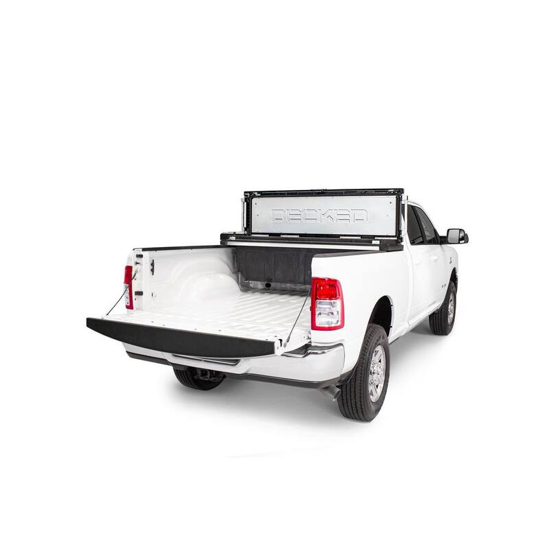 DECKED 72.54 in. Matte Black HDP Full-Size Crossover Pickup Truck Tool Box with 20 in. Deep Tub, Lifetime Warranty - TBFD