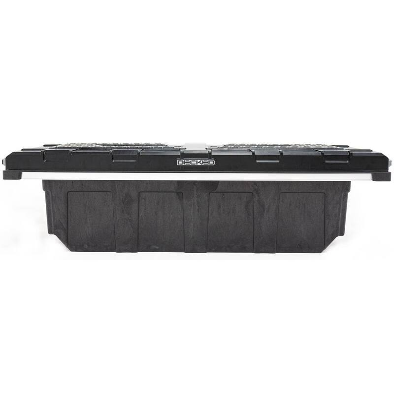 DECKED 72.54 in. Matte Black HDP Full-Size Crossover Pickup Truck Tool Box with 20 in. Deep Tub, Lifetime Warranty - TBFD