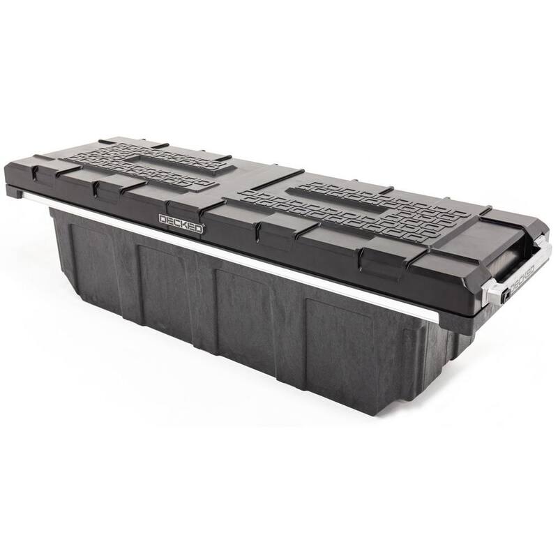 DECKED 72.54 in. Matte Black HDP Full-Size Crossover Pickup Truck Tool Box with 20 in. Deep Tub, Lifetime Warranty - TBFD