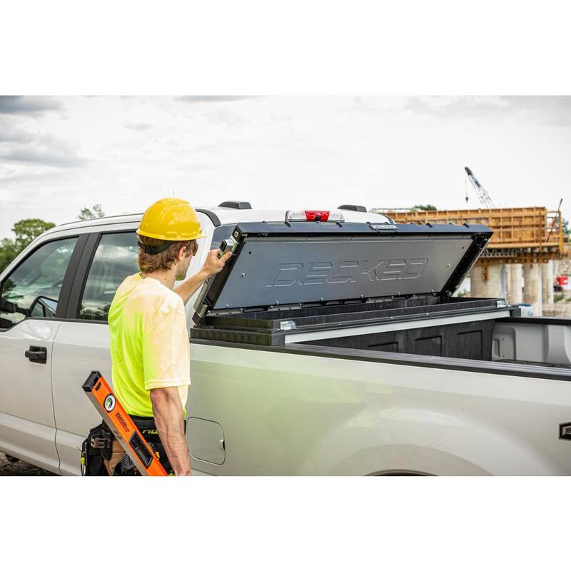 DECKED 72.54 in. Matte Black HDP Full-Size Crossover Pickup Truck Tool Box with 20 in. Deep Tub, Lifetime Warranty - TBFD
