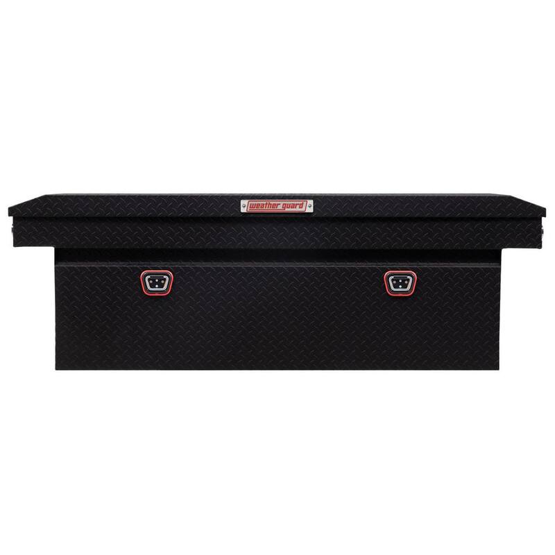 Weather Guard 72 in. Matte Black Aluminum Full Size Deep Crossover Truck Tool Box - 123-52-04