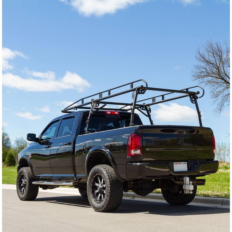 Elevate Outdoor Universal 1500 lb. Capacity Heavy-Duty Over-Cab Steel Truck Rack - UPUT-RACK-HD