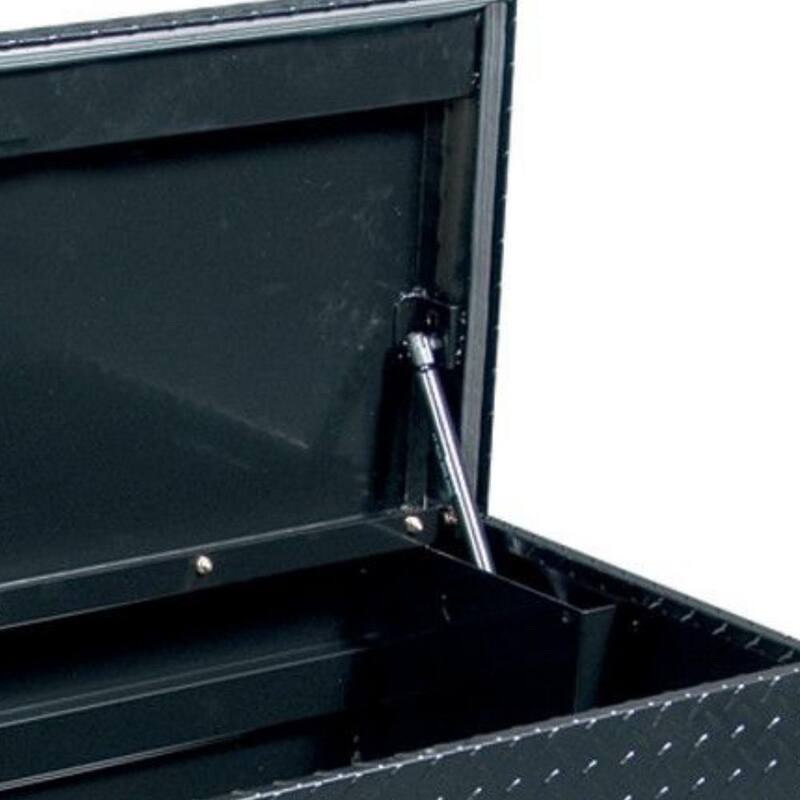 Weather Guard 55 in. Gloss Black Aluminum Full Size Chest Truck Tool Box - 654-5-01