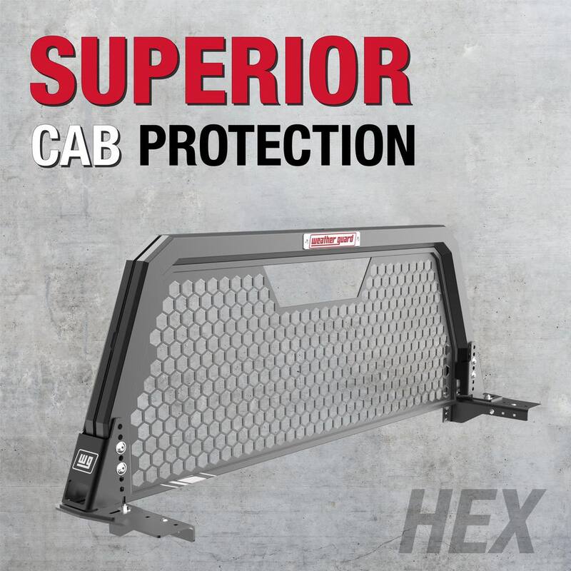 Weather Guard Model 11906- 52-01 Hex Aluminum Headache Rack - 11906-52-01
