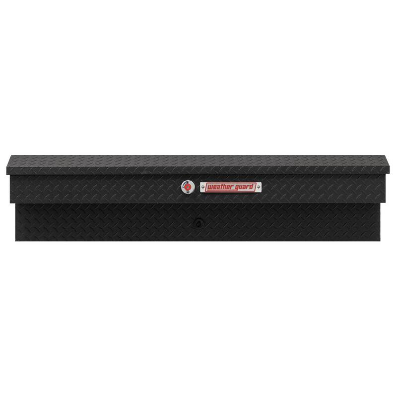 Weather Guard 56 in. Matte Black Aluminum Lo-Side Truck Tool Box - 174-52-04
