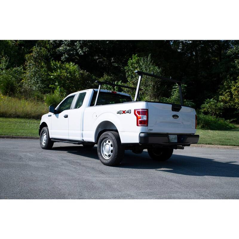 TracRac TracONE Universal Truck Bed Ladder Rack 800 lbs. Capacity Black Powder Coat Finish - 27000B