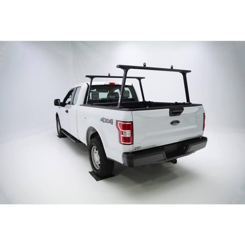 TracRac TracONE Universal Truck Bed Ladder Rack 800 lbs. Capacity Black Powder Coat Finish - 27000B