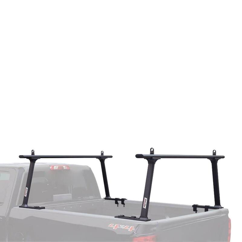 TracRac TracONE Universal Truck Bed Ladder Rack 800 lbs. Capacity Black Powder Coat Finish - 27000B