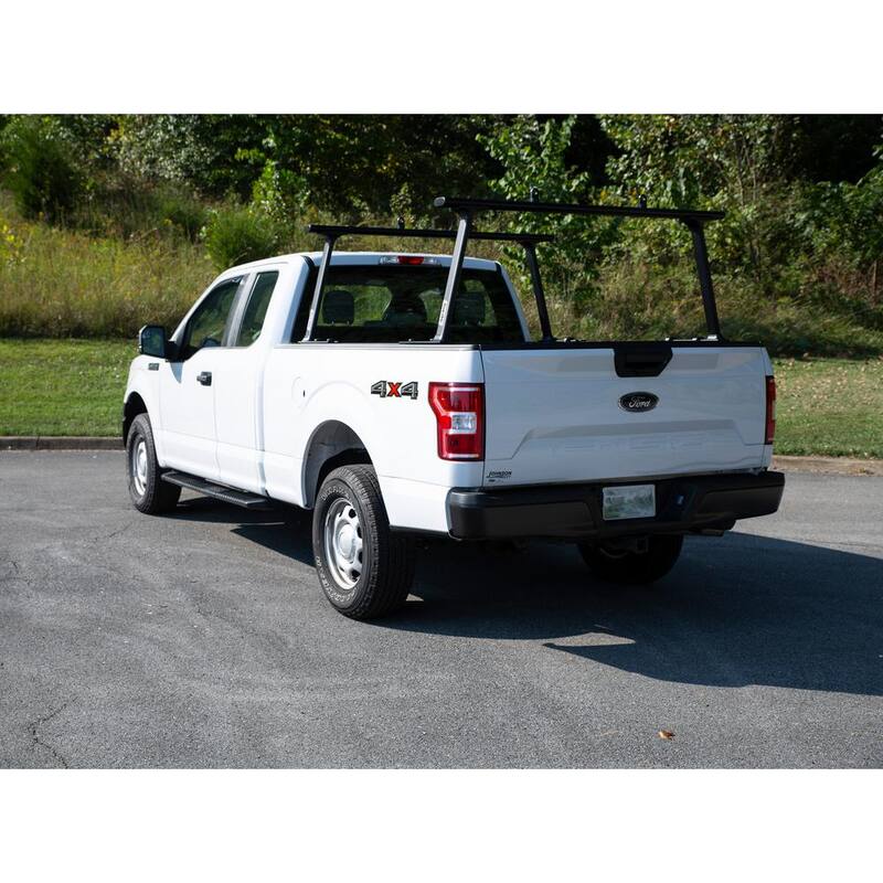 TracRac TracONE Universal Truck Bed Ladder Rack 800 lbs. Capacity Black Powder Coat Finish - 27000B