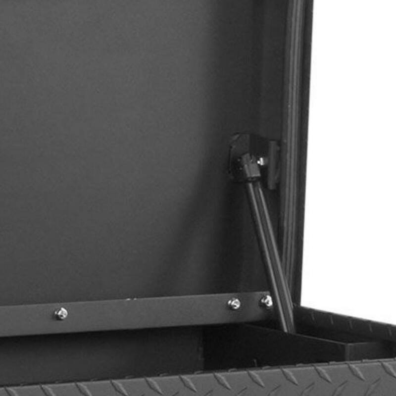Weather Guard 62 in. Gloss Black Aluminum Full Size Chest Truck Tool Box - 664-5-01