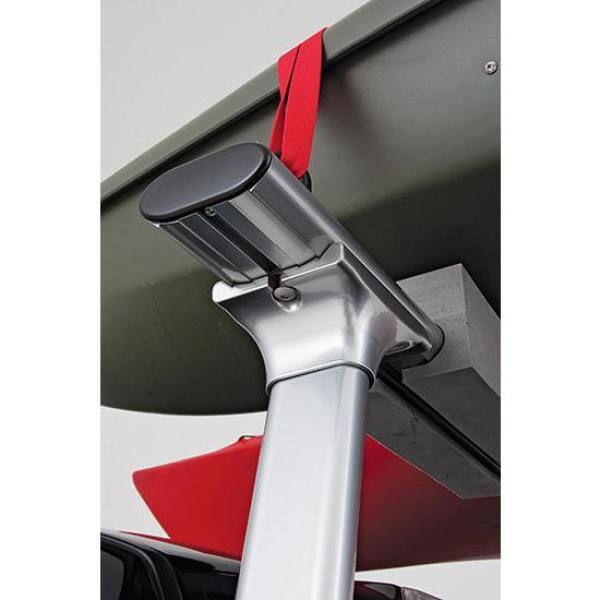 TracRac TracONE Universal Truck Bed Ladder Rack 800 lbs. Capacity Silver Powder Coat Finish - 27000-01