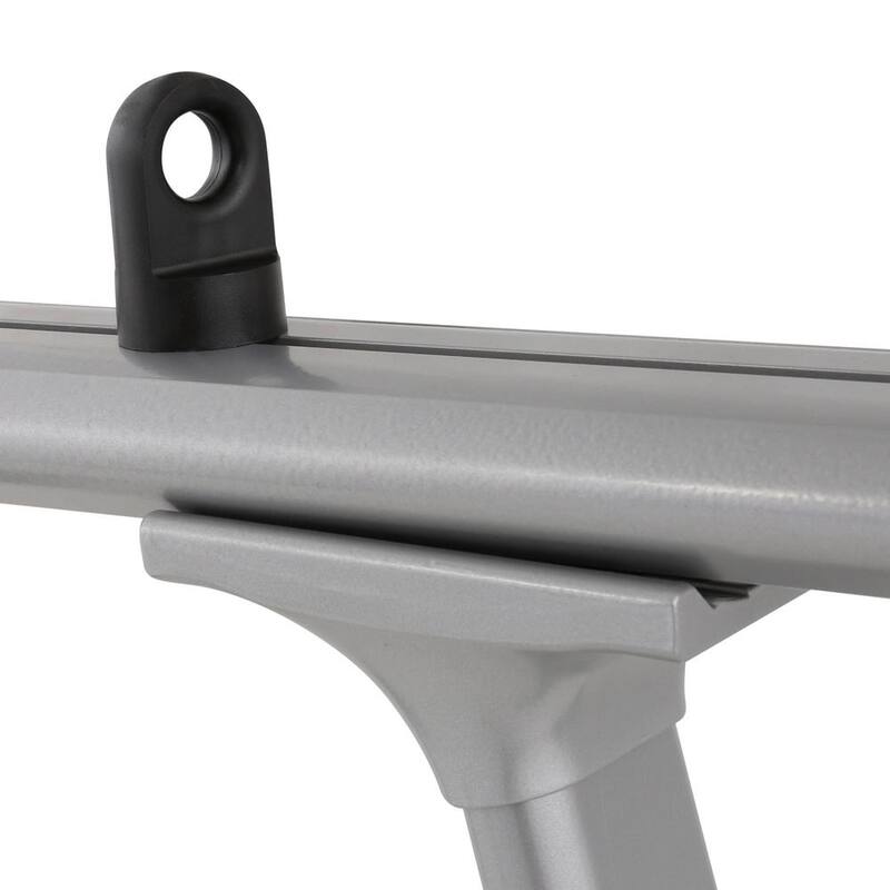 TracRac TracONE Universal Truck Bed Ladder Rack 800 lbs. Capacity Silver Powder Coat Finish - 27000-01