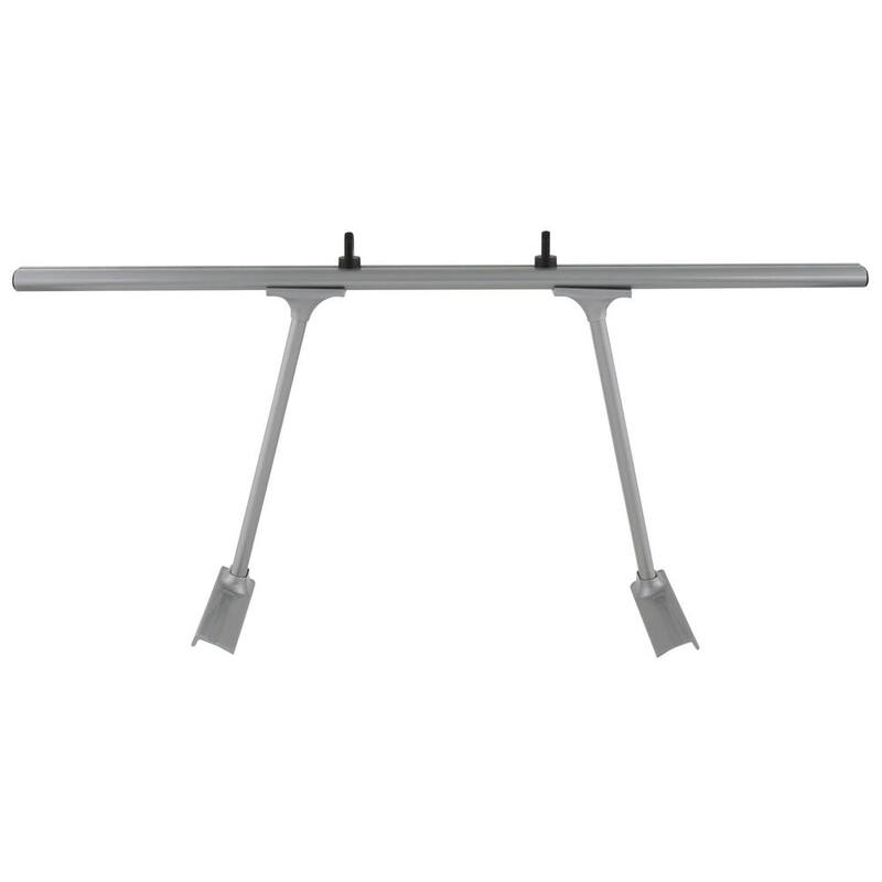 TracRac TracONE Universal Truck Bed Ladder Rack 800 lbs. Capacity Silver Powder Coat Finish - 27000-01