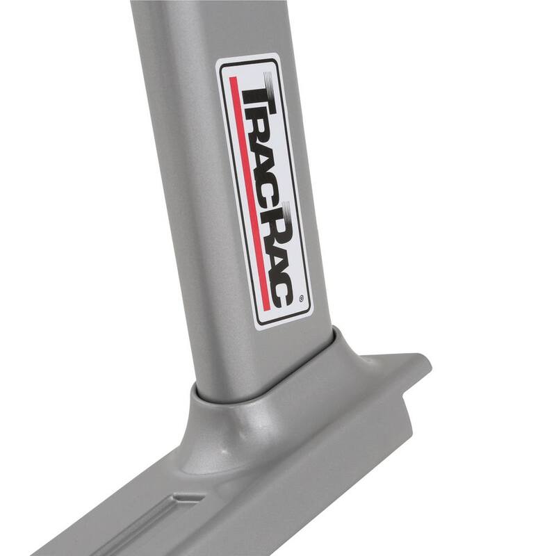 TracRac TracONE Universal Truck Bed Ladder Rack 800 lbs. Capacity Silver Powder Coat Finish - 27000-01