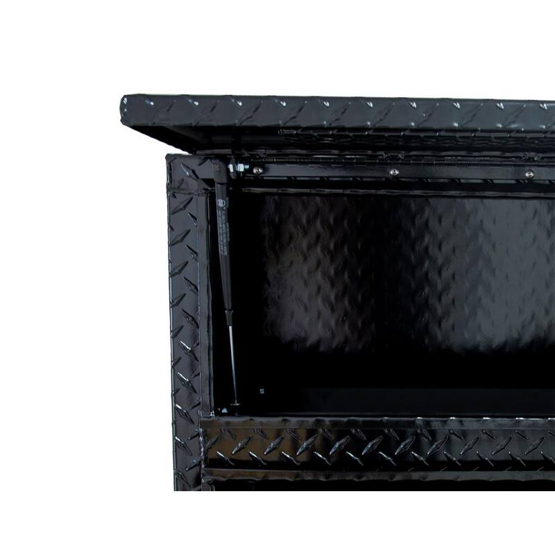 Buyers Products Company 72 in. Black Diamond Tread Aluminum Top Mount Contractor Truck Tool Box - 1725640