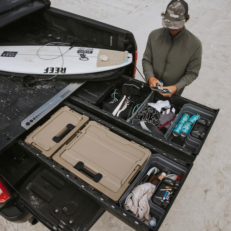 DECKED 5 ft. 9 in. Bed Length Pick Up Truck Storage System for GM Sierra or Silverado 1500 (2019-current) - New wide bed width - XG6