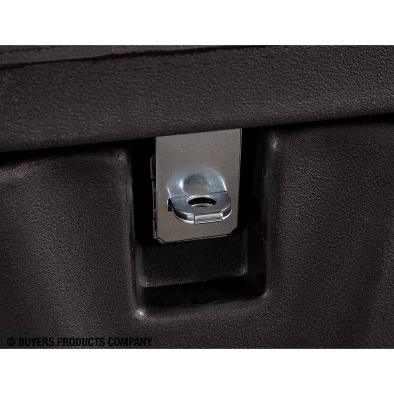 Buyers Products Company 17.25 in. x 19 in. x 44 in. Matte Black Plastic All-Purpose Truck Tool Box Chest - 1712240