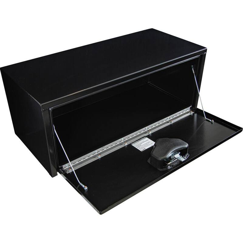 Buyers Products Company 14 in. x 16 in. x 36 in. Gloss Black Steel Underbody Truck Tool Box - 1703305