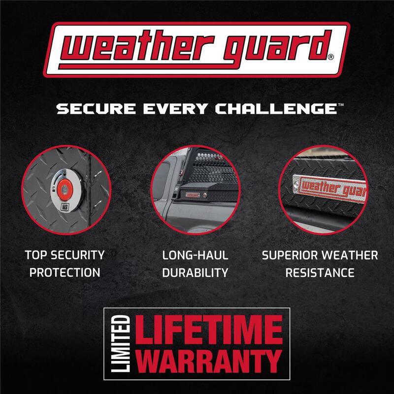 Weather Guard 72 in. White Steel Full Size Crossover Truck Tool Box - 126-3-04