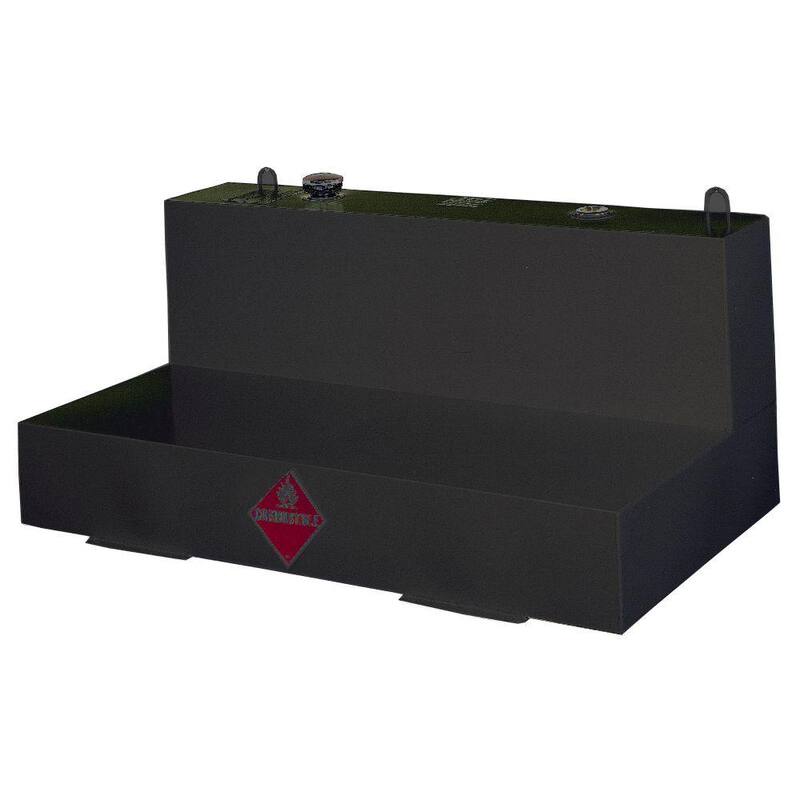 Crescent Jobox L-Shaped Steel Liquid Transfer Tank in Black - 480002