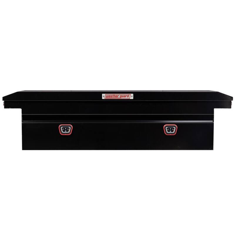Weather Guard 72 in. Gloss Black Steel Full Size Low Profile Crossover Truck Tool Box - 120-5-04